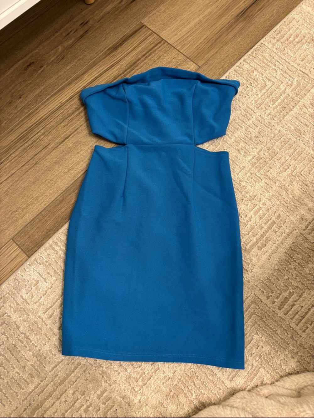 Princess Polly Strapless Teal Sheath Dress